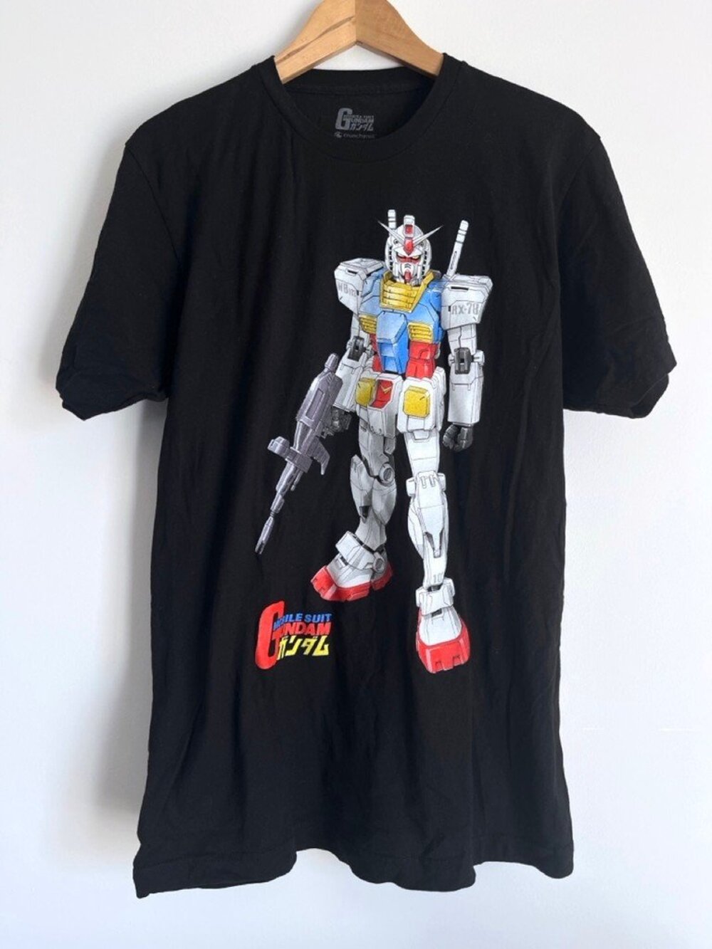 Crunchyroll Gundam RX-78-2 Graphic Tee Black L Kidcore